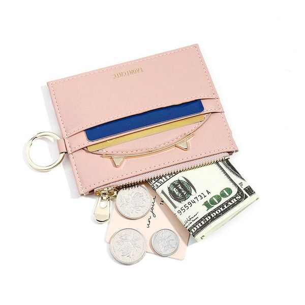 

wallets mini women pu leather vintage female small purses ladies thin slim pink portemonnee wallet, Red;black