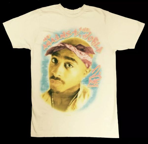 

tupac 2pac me against the world t-shirt new 100% authentic rare, White;black