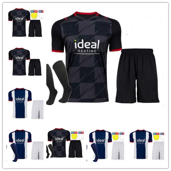

21 22 west soccer jerseys livermore diang brunt albion football shirt 2021 2022 home away robson-kanu phillips men+kids kits sock full sets, Black;yellow