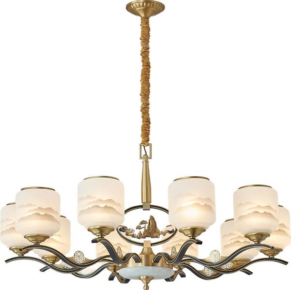 

pendant lamps modern chinese duplex building, living room, dining bedroom, study, tea house, classical style chandelier