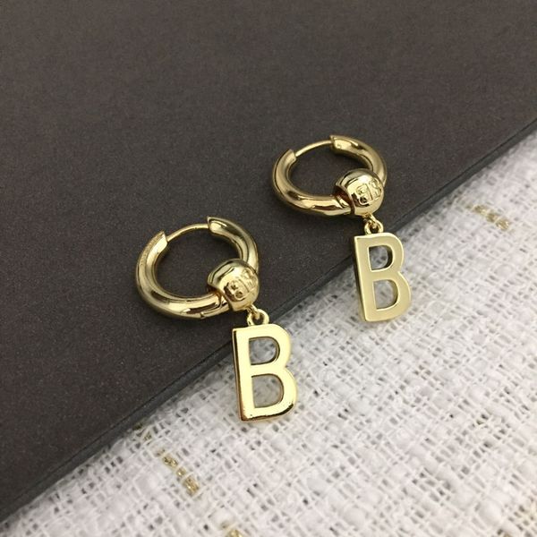 

70% off earrings letter earrings for women, Golden;silver