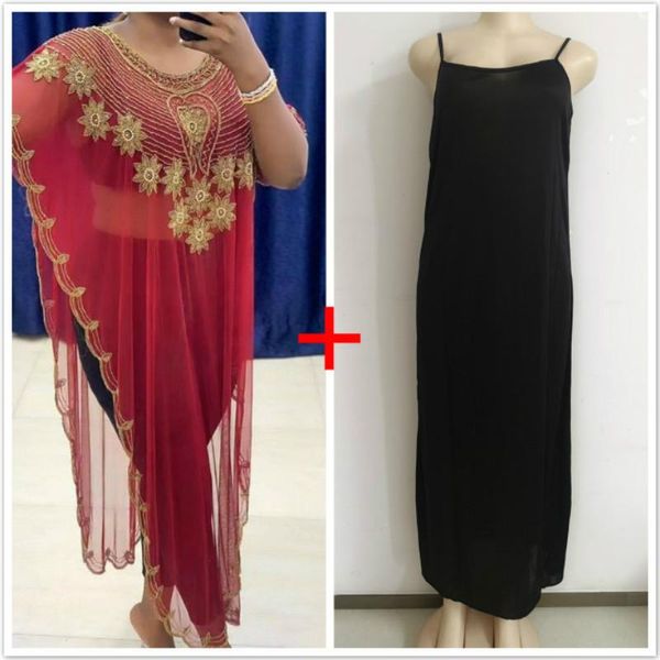 

african women's dress sequins fashion a coat ethnic clothing, Red
