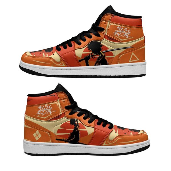 

diy anime fan custom shoes casual sneakers fire bisque classic jd 1s blackclover high-cut boot fashion design shoes creative for women girl
