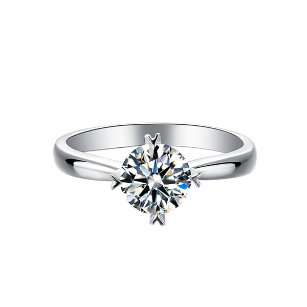 

cluster rings zwjewe 925 sterling silver d color clarity vvs1 1ct moissanite female ring engagement wedding anniversary gift, Golden;silver