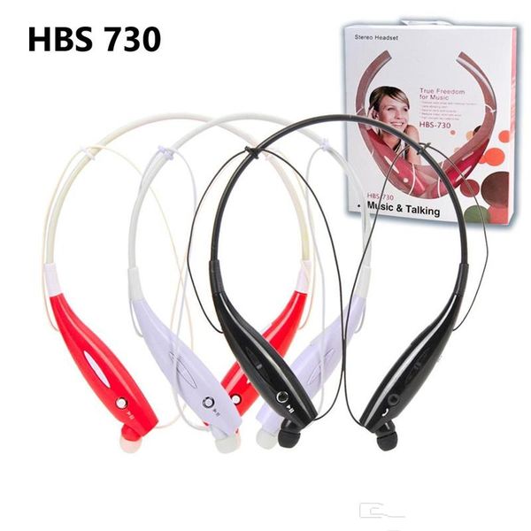 HBS730 Kablosuz Boyun Bandı Bluetooth Kulaklık Kulaklıklar Stereo Tonu + Spor Apt X Kulaklık Kulak Kulaklıklar için LG / iPhone Smartphone HBS 730 V5.0 Kulaklık HBS900 HBS800