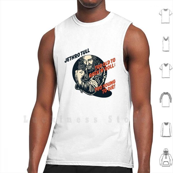 

too young to die tank vest 100% cotton band punk rock hardcore metal scream concert album britpop, White;black