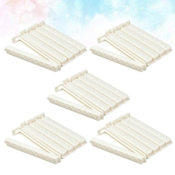 

bag clips 25pcs creative clamps portable sealing mini snack sealers (ivory)