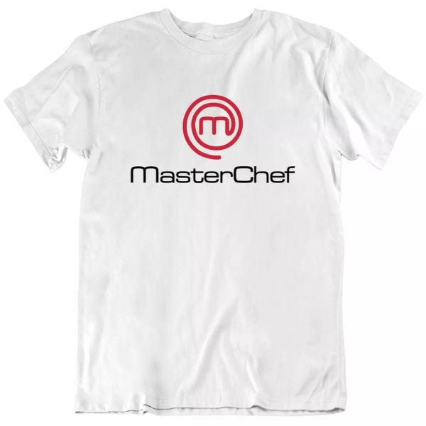 

master chef popular cooking tv show t shirt, White;black