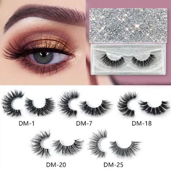 

pair 3d mink eyelashes natural false handmade long lasting volume lashes extension reusable makeup1