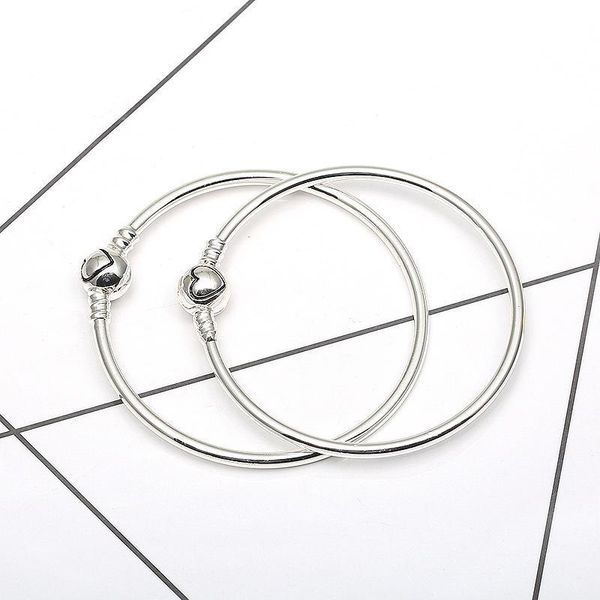 

18-20cm 3mm snake bone bracelet rose gold heart-shaped clasp crystal charm bracelet jewelry, Black