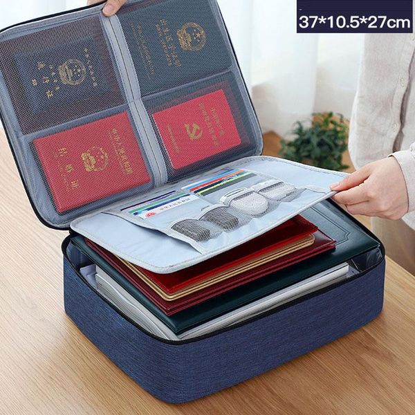 

duffel bags document storage bag waterproof multi-layer large-capacity multi-function box certificate passport card travel