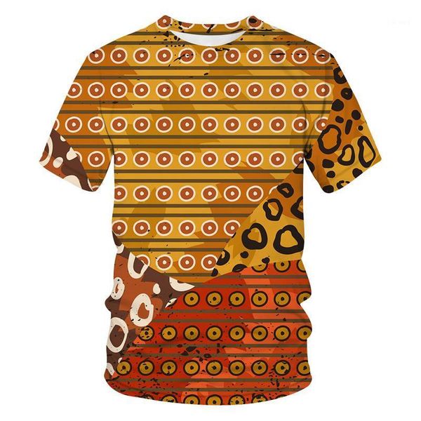 

men's t-shirts fashionable summer men and women round neck beach harajuku 3d printed leopard print t-shirt loose comfortable, White;black
