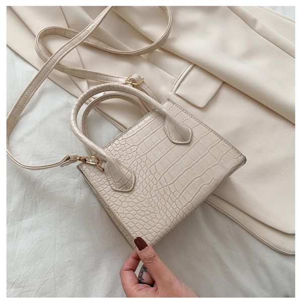 

waist bags 2021 fashion trend women small crossbody bag faux leather shoulder handbag classic crocodile stone pattern zipper solid purse