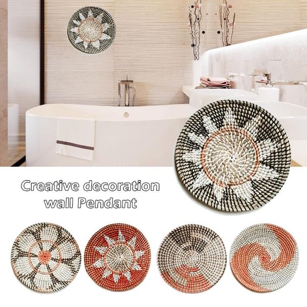 

decorative objects & figurines hanging woven wall basket decor handmade serving fruit hangings for living room bedroom