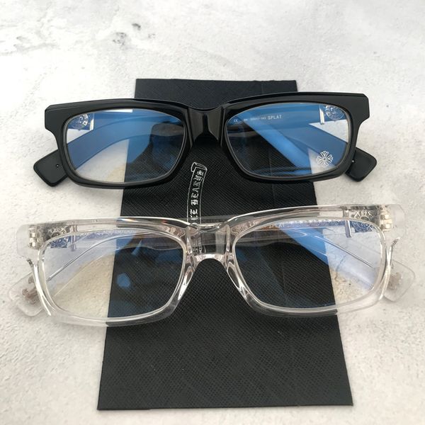 

crystal glasses splat silver thick leg frame, White;black