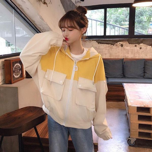 

women's jackets cute 2021 girl's short coat american and japanese student baseball jacket college style simple, Black;brown
