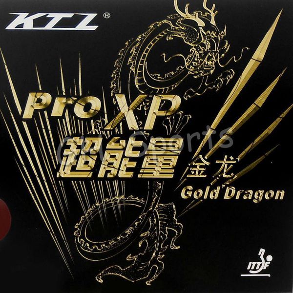 

pro xp (pro-xp) gold dragon pips-in table tennis (pingpong) rubber with sponge raquets