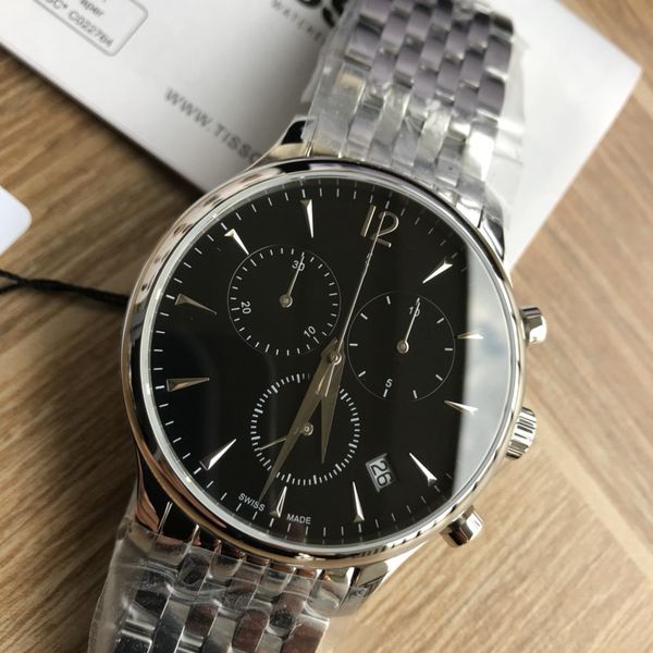 

men's elegant shi ying six-pin multifunctional sports watch, Slivery;brown