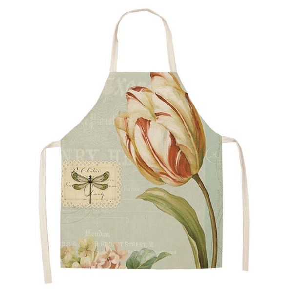 

aprons plant flower pattern kitchen apron women for hairdresser child