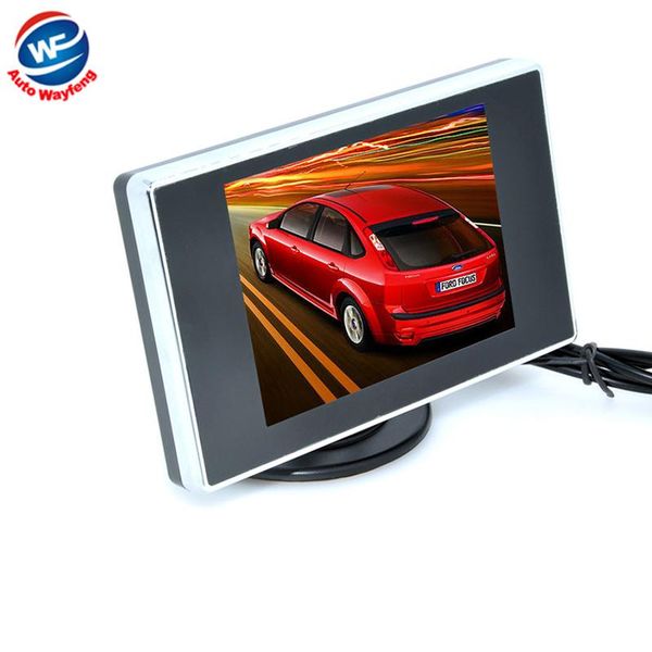 

car rear view cameras& parking sensors 3.5 inch ccd monitor color tft lcd rearview dvd w/ pal/ntsc cam