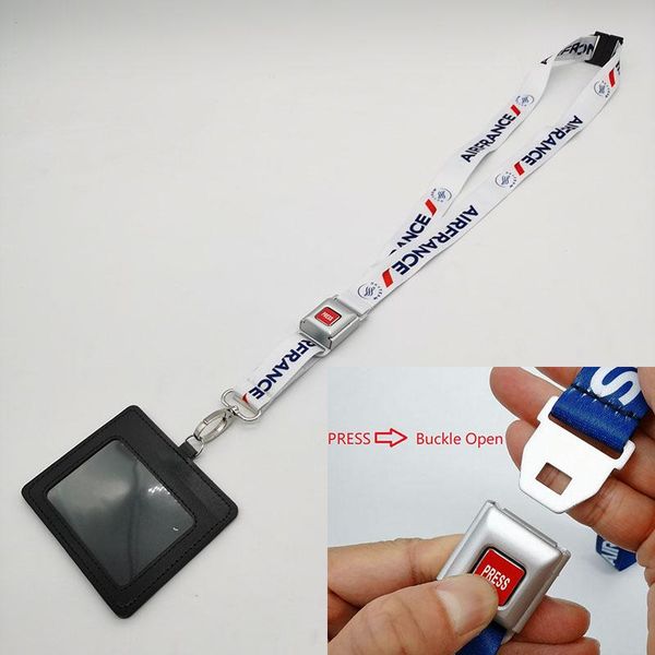 

safety belts & accessories press removable car seat belt shine mabuckle polyester printing neck strap key ring id card badge holder sling la