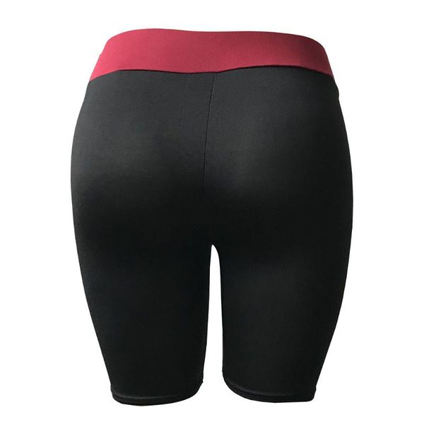 

yoga outfits trend quality women's elasticity sport female shorts quick drying breath cycling running ropa deportiva mujer #e, White;red