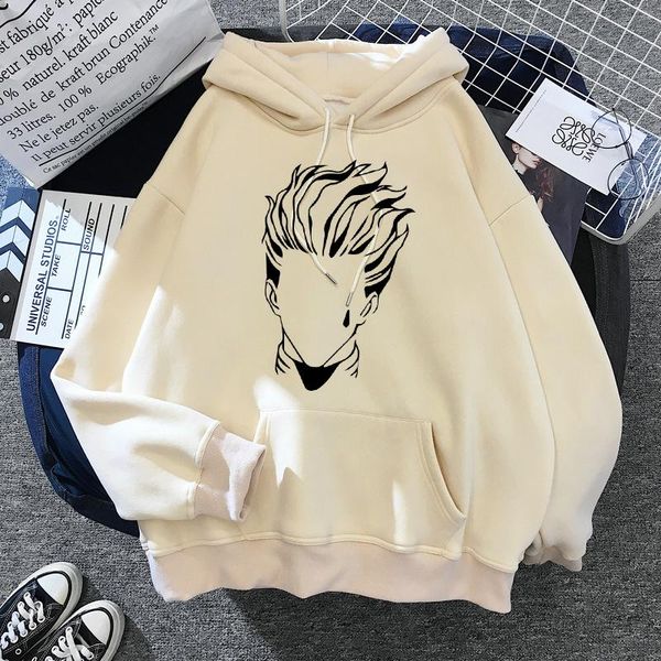

men's hoodies & sweatshirts cute mens hunterxhunter x men women pullovers killua zoldyck hisoka 90s anime hoody, Black