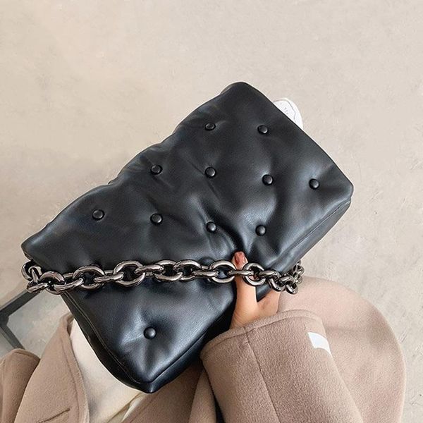 

evening bags women's shoulder for women 20221 denim thick metal chain purses and handbag clutch ladies hobo bag