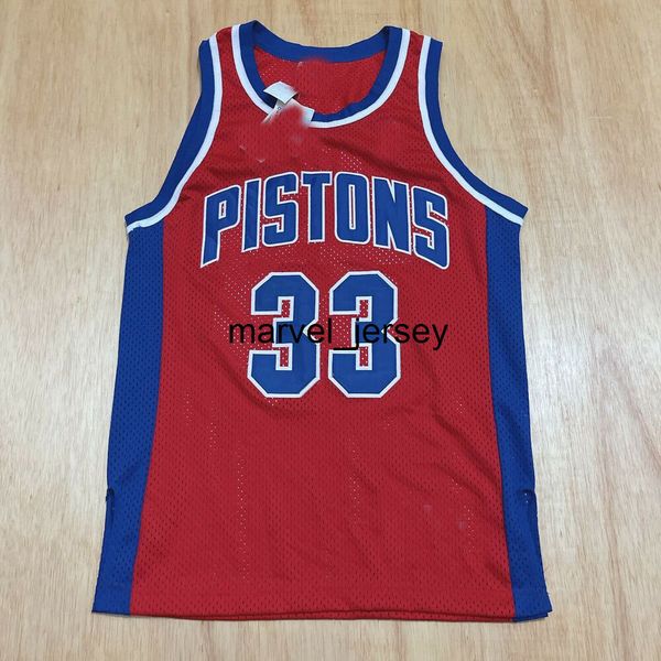 100% costurado Grant Hill Vintage Champion Jersey VERMELHO Masculino Feminino Juvenil Retrocessos XS-5XL 6XL