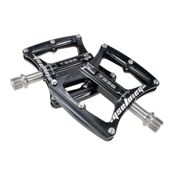 

bike pedals sms t336 titanium alloy 3 bearing pedal mountain road lightweight shaft bicycle palin 222g/pair