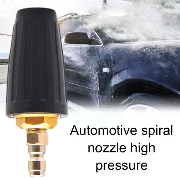 

water gun & snow foam lance rotating turbine dirt brush knife nozzle, quick release connector, pressure washer plug high r6v1