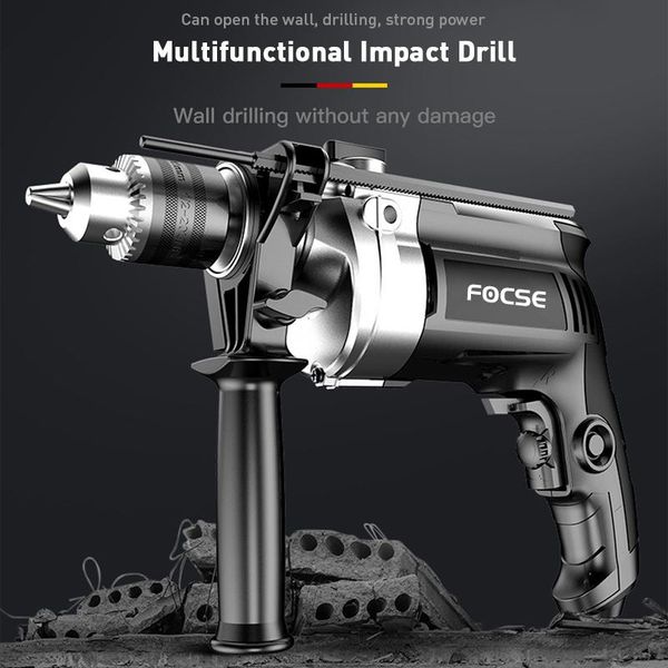

professiona electric drills 710w impact drill rotary hammer power tools drilling and polishing 2 function powerful with accessories