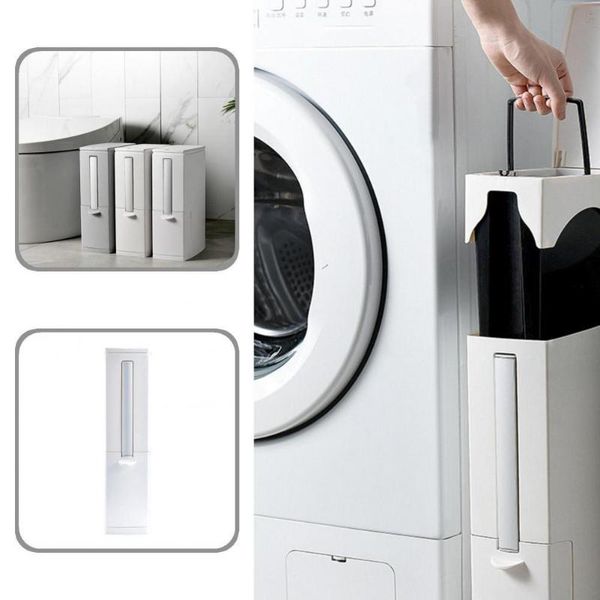 

waste bins slim type 3 colors fine texture multi-use container for bedroom
