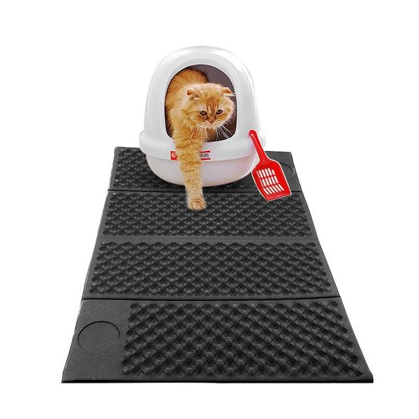 

cat beds & furniture pet litter mat double layer bed pads trapping pets box product eva for cats house clean