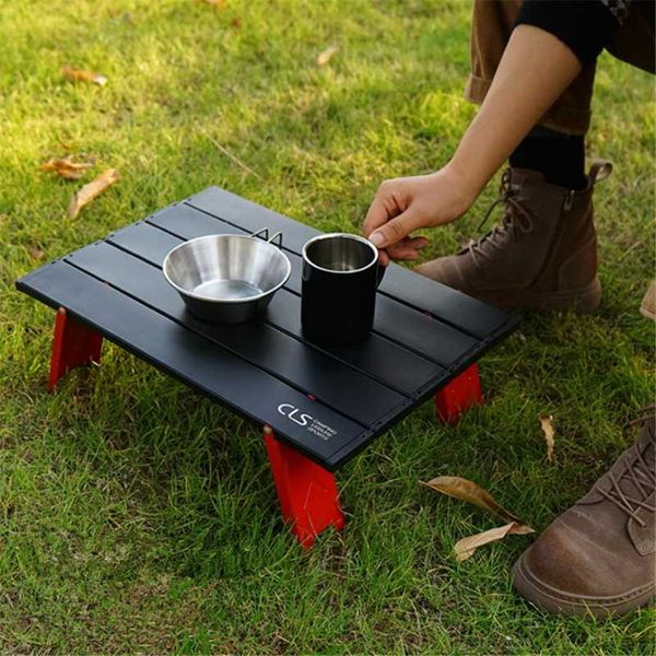 

outdoor folding table camping backpacking portable with carry bag beach travel garden picnic desk aluminum mini furniture camp