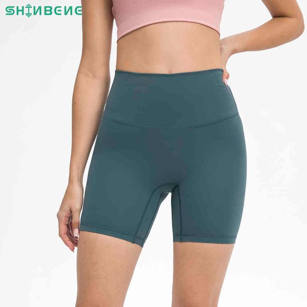 

shinbene classic 3.0 no camel toe workout training yoga women buttery soft high rise sport athletic fitness gym shorts 6", White;black