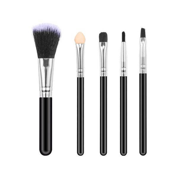 

makeup brushes 5pcs black/pink brush set eyeshadow blush loose powder tools