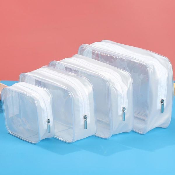 

storage bags transparent pvc travel organizer clear makeup bag cosmetic case toiletry make up wash home daily supplies