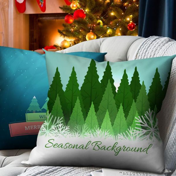 

pillow case nanacoba christmas tree cover cushion for home sofa couch chair decorative throw pillowcase 45x45cm