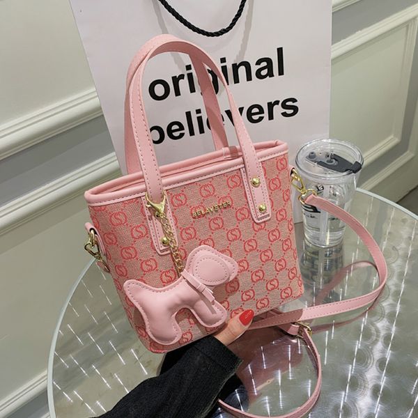 

designer bags small female autumn winter messenger 2021 new fashion canvas portable bucket bag