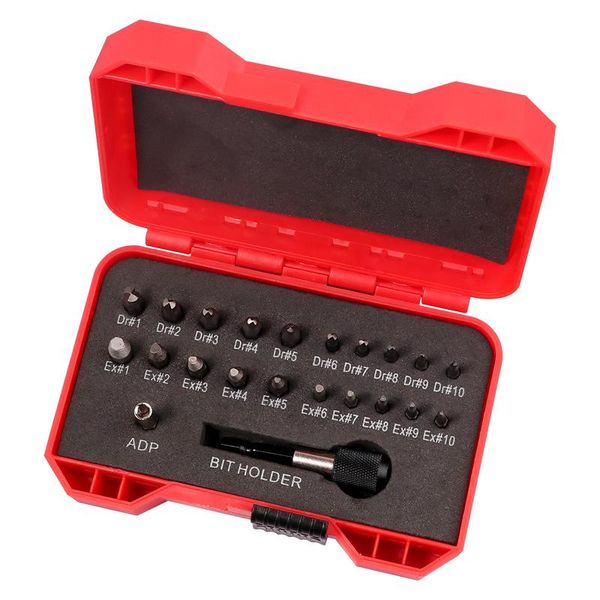 

professional hand tool sets 22pc double-end broken wire remover anti-tooth anti-edge damaged screw head extractor combination removal