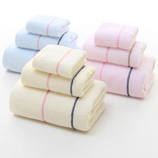 

towel 3pcs set 100% cotton bath beach towels suitsquare | el & spa quality highly absorbent bathroom /