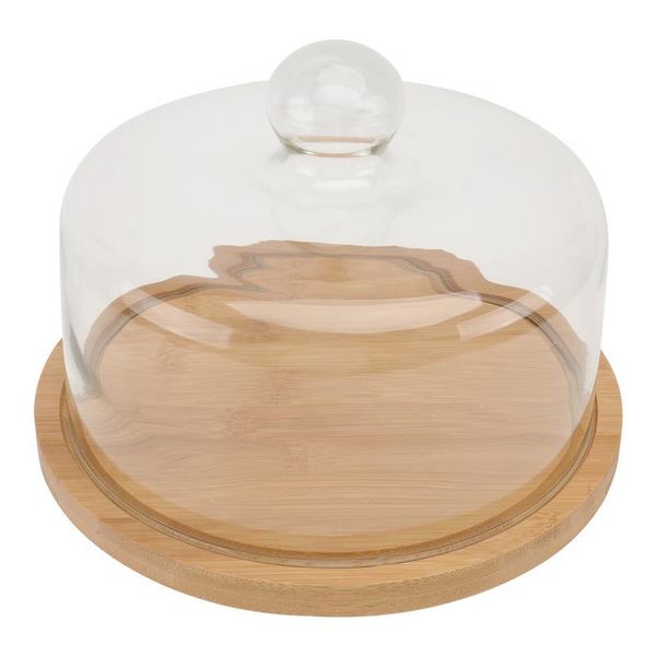 

baking & pastry tools 1 set rotating cake glass cover tray dustproof plate kit