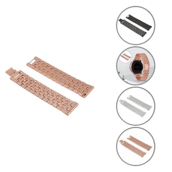 

watch bands easy to use replacement watchband bracelet for samsung galaxy watch4 40/44mm, Black;brown