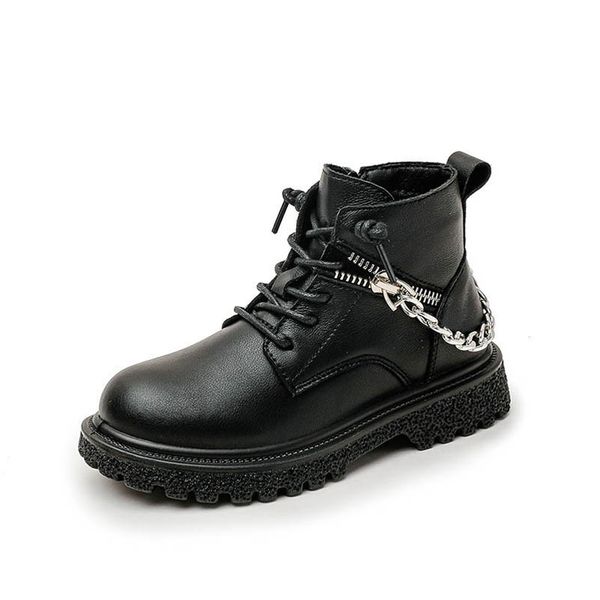 

kids shoes boys girls boots children footwear autumn winter fashion casual ankle boot b9319, Black;grey