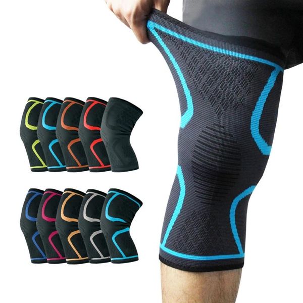 

knee pads fitness running cycling support braces elastic nylon sport compression pad for basketball volleyball elbow &, Black;gray