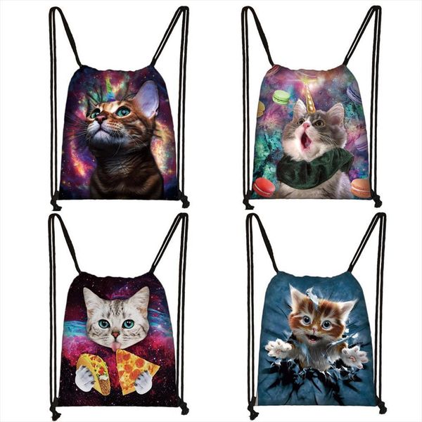 

cat unicorn backpack teenager girls travel bags women fashion storage bag kids bookbag children school female shopping