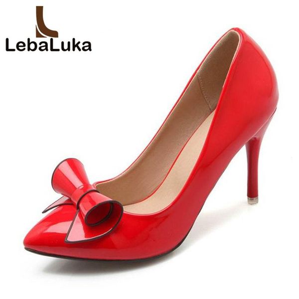 

tuyoki 5 colors size 30-47 women high heel shoes bowtie pointed toe thin pumps party wedding footwears dress, Black