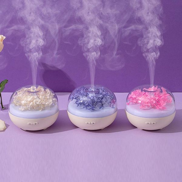 

aroma essential oil diffuser eternal flower air humidifier aromatherapy quiet humidificador with colorful led night lamp humidifiers