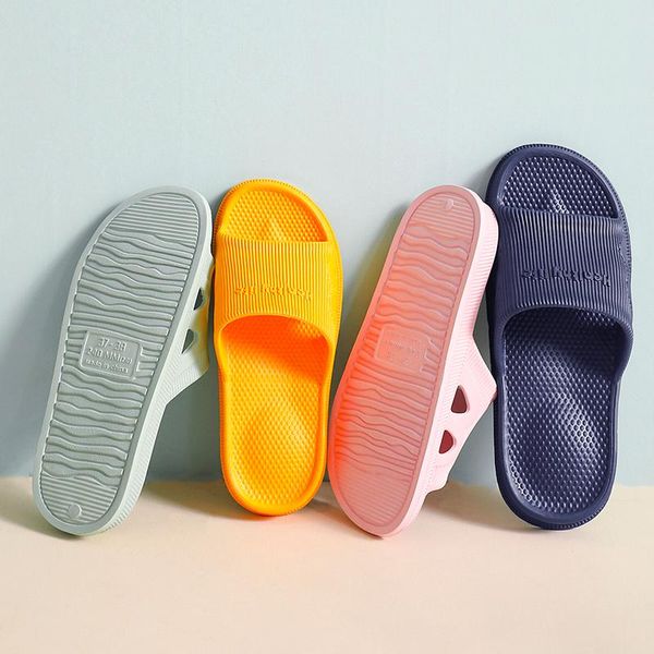

summer lightweight bath slipper women's non-slip room flip flops home arch shoes pool mens shower sandal slippers for house, Black